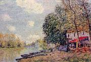 Alfred Sisley Der Loing in Moret oil painting on canvas